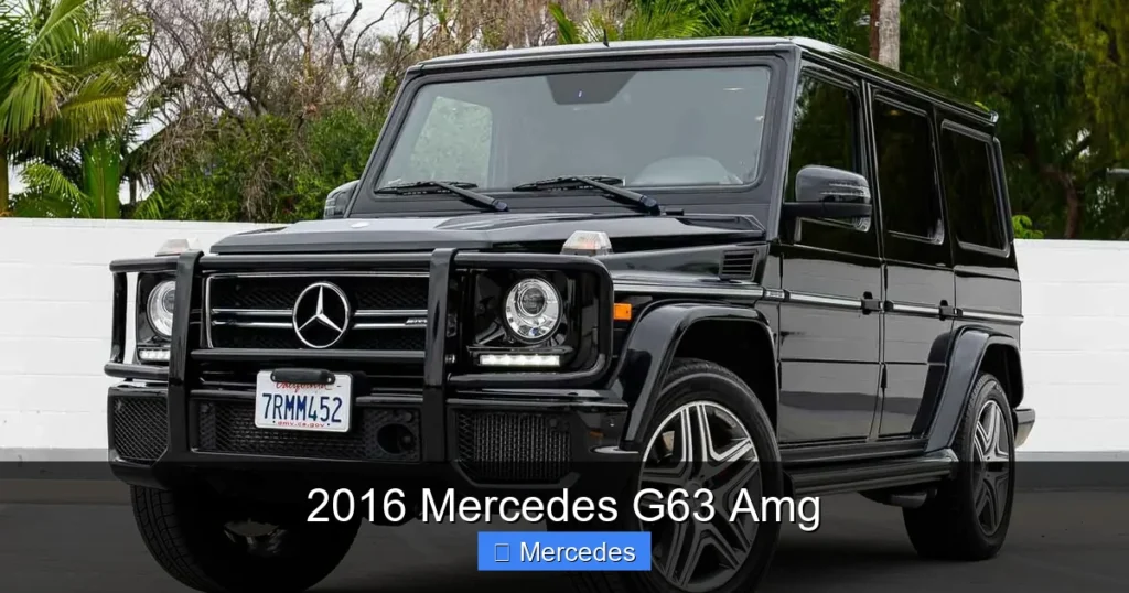 2016 Mercedes G63 Amg