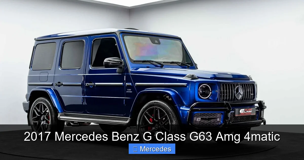 2017 Mercedes Benz G Class G63 Amg 4matic