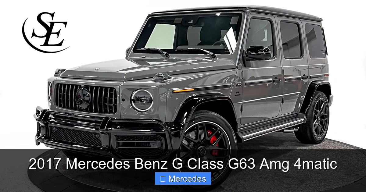 2017 Mercedes Benz G Class G63 Amg 4matic