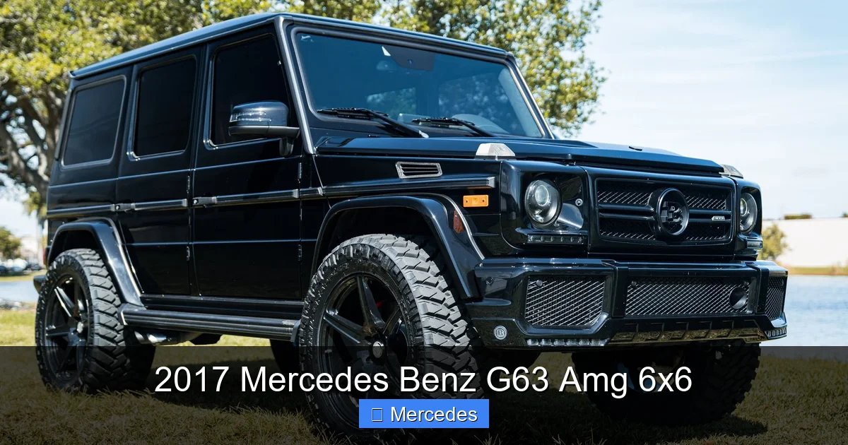 2017 Mercedes Benz G63 Amg 6x6