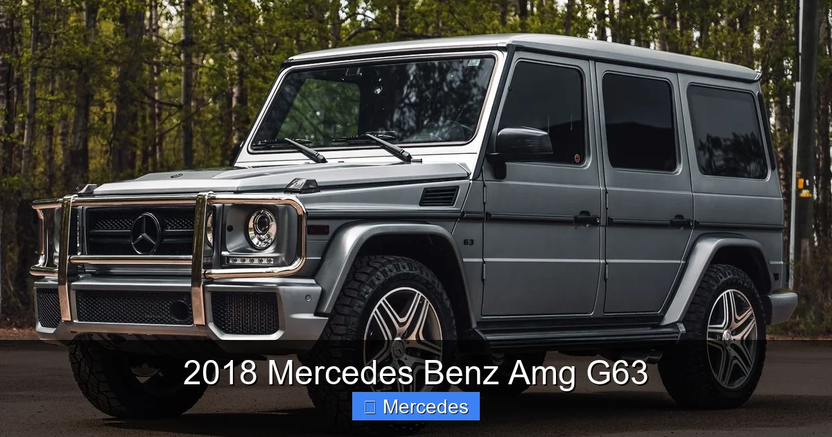 2018 Mercedes Benz Amg G63