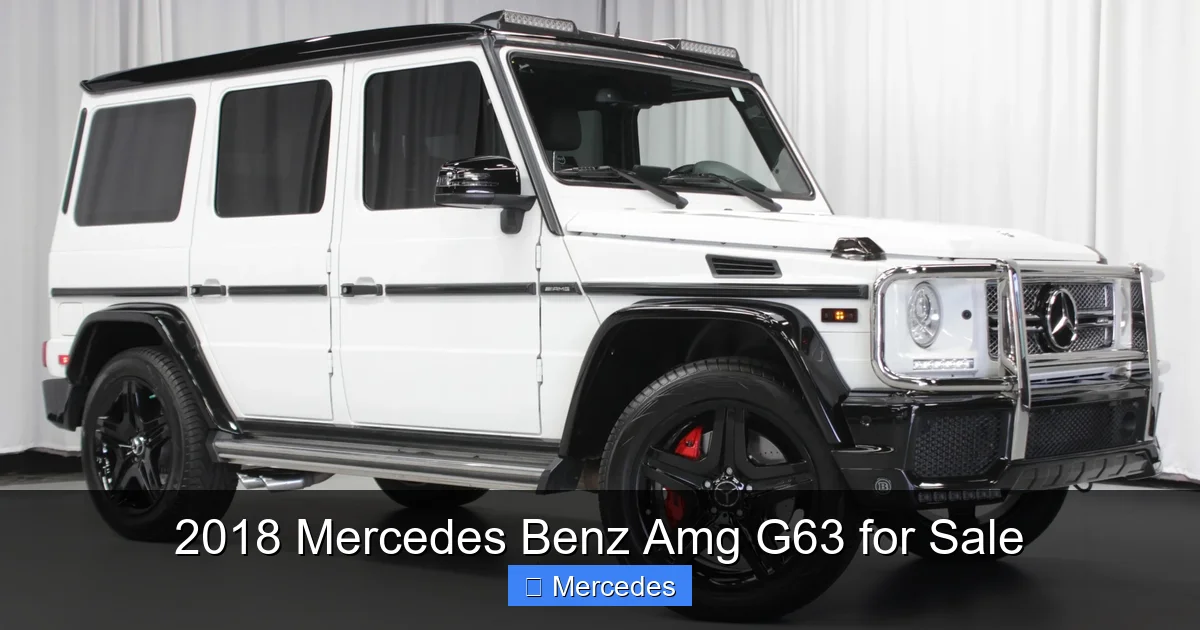 2018 Mercedes Benz Amg G63 for Sale