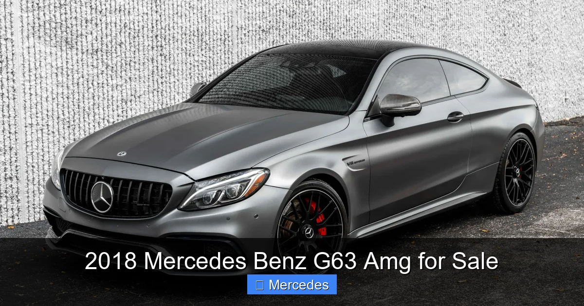 2018 Mercedes Benz G63 Amg for Sale
