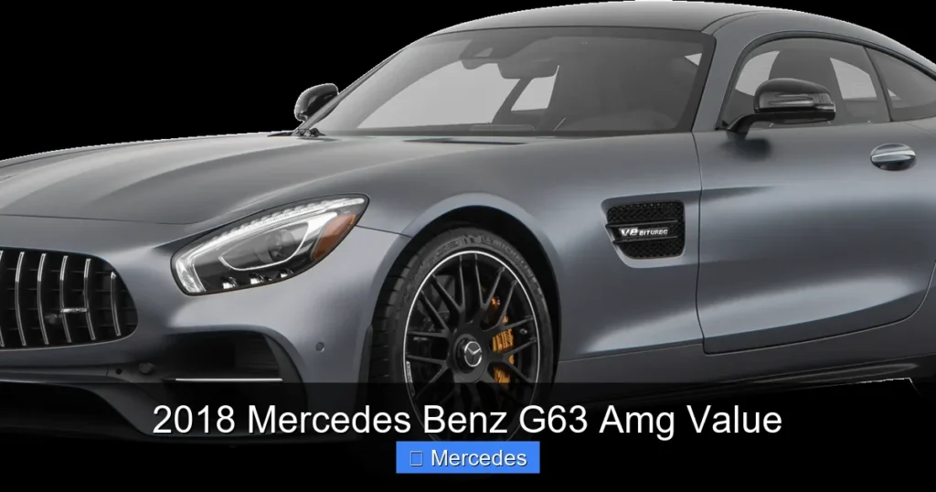 2018 Mercedes Benz G63 Amg Value