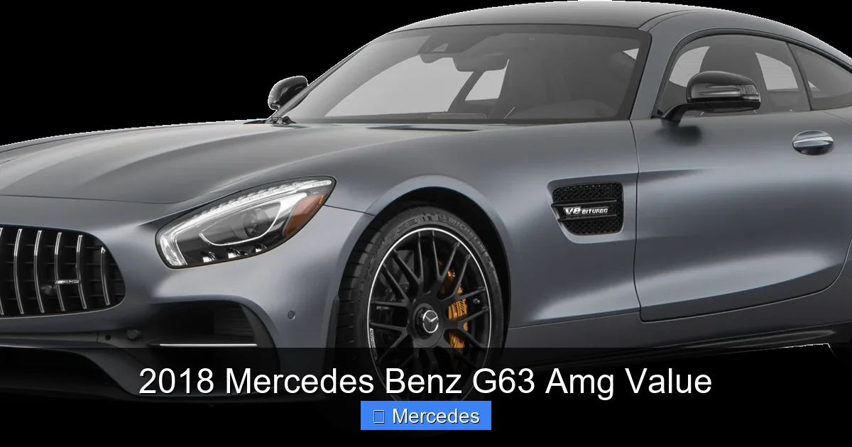 2018 Mercedes Benz G63 Amg Value