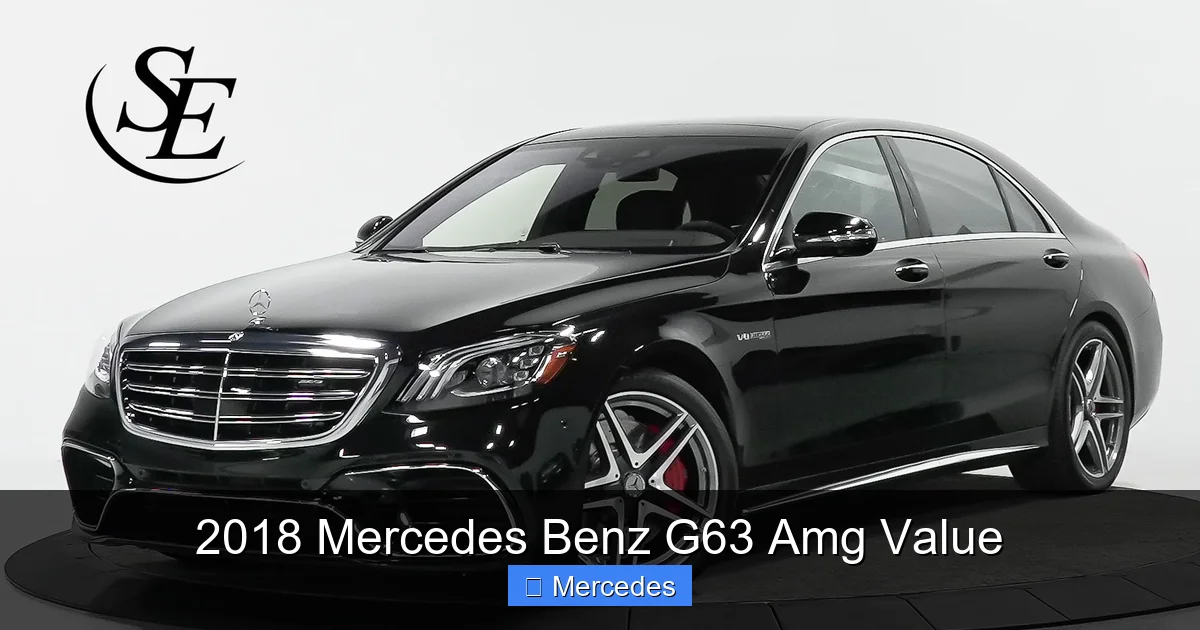 2018 Mercedes Benz G63 Amg Value