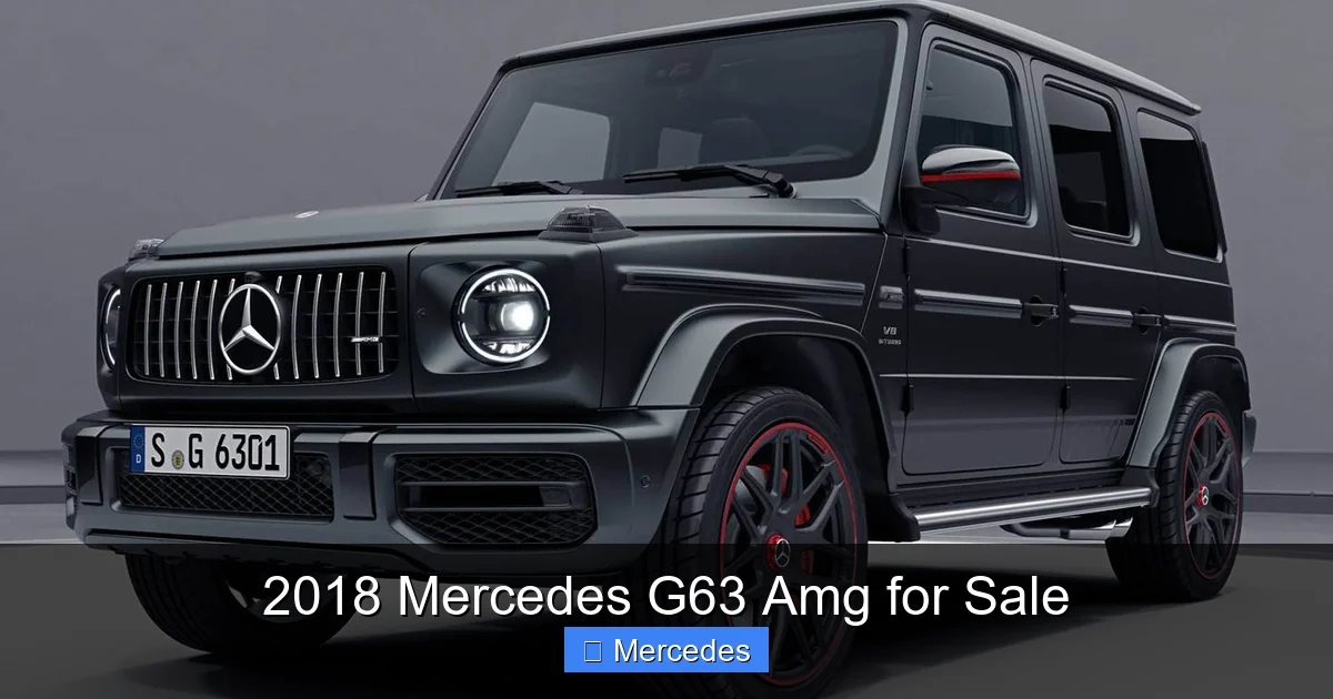 2018 Mercedes G63 Amg for Sale