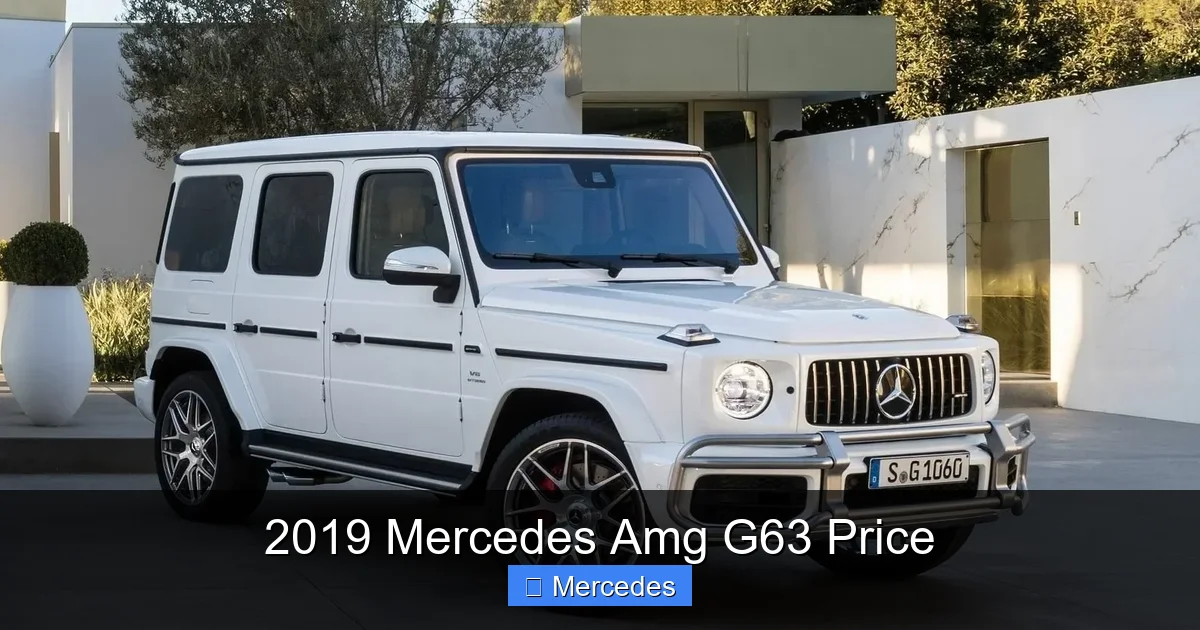 2019 Mercedes Amg G63 Price
