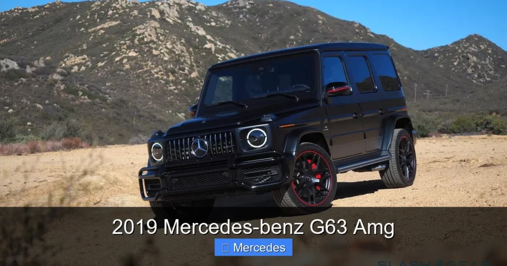 2019 Mercedes-benz G63 Amg