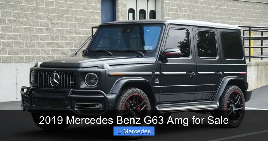 2019 Mercedes Benz G63 Amg for Sale