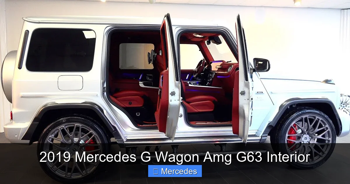 2019 Mercedes G Wagon Amg G63 Interior