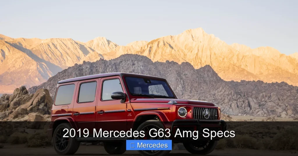 2019 Mercedes G63 Amg Specs