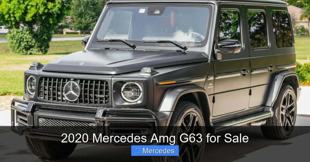 2020 Mercedes Amg G63 for Sale