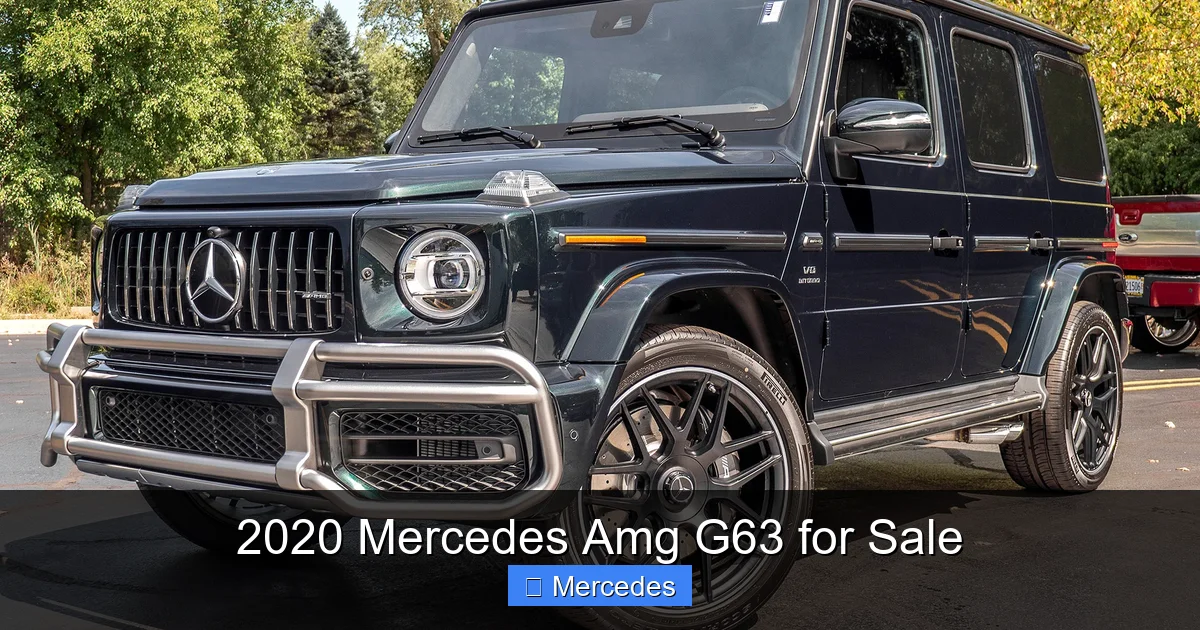 2020 Mercedes Amg G63 for Sale