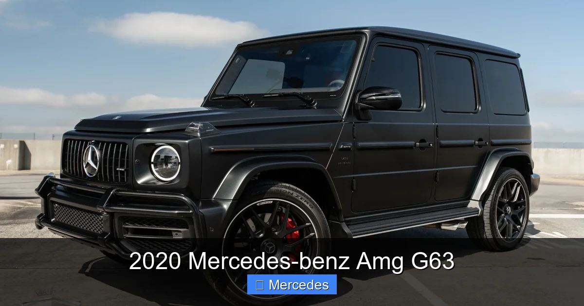 2020 Mercedes-benz Amg G63