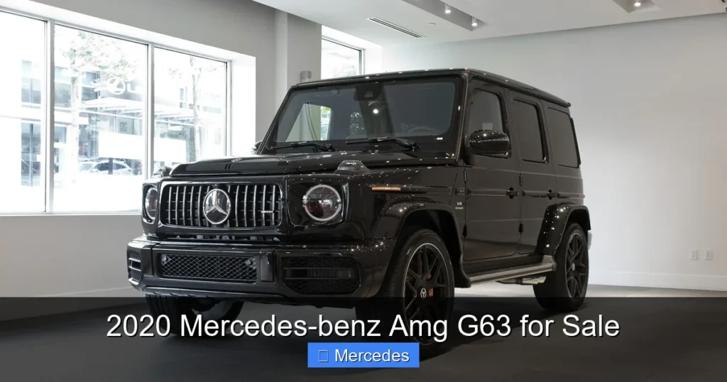 2020 Mercedes-benz Amg G63 for Sale