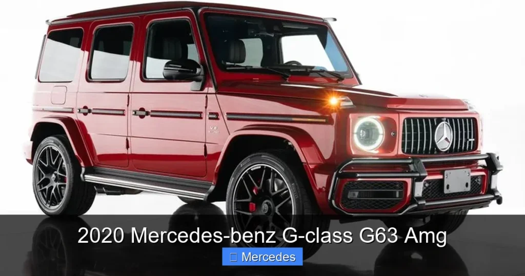 2020 Mercedes-benz G-class G63 Amg