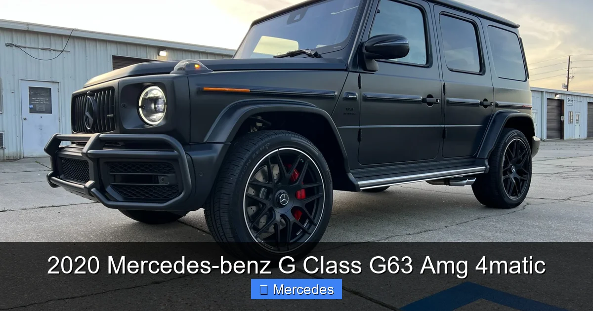 2020 Mercedes-benz G Class G63 Amg 4matic