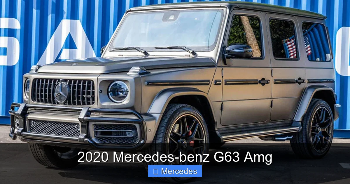 2020 Mercedes-benz G63 Amg