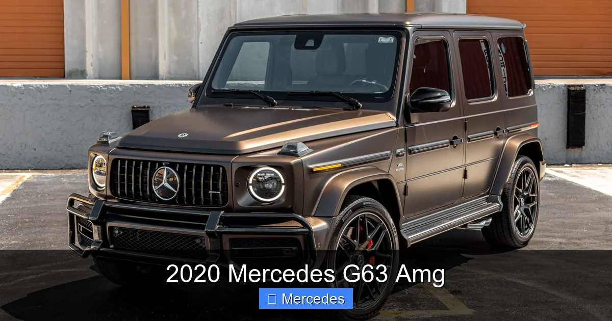 2020 Mercedes G63 Amg