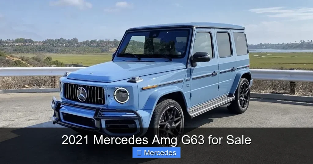 2021 Mercedes Amg G63 for Sale