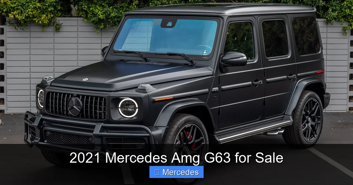 2021 Mercedes Amg G63 for Sale