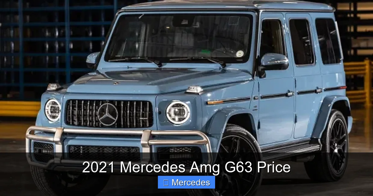 2021 Mercedes Amg G63 Price