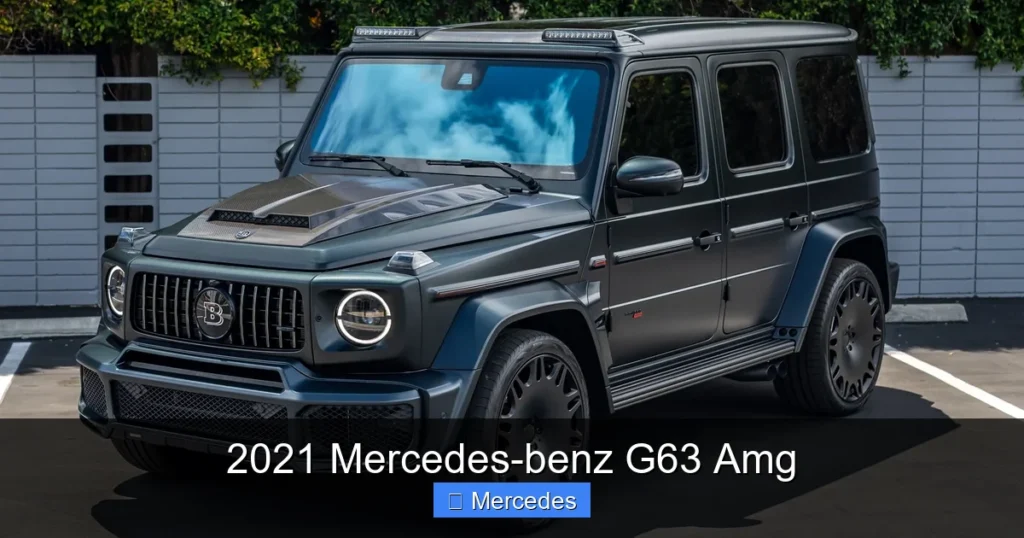 2021 Mercedes-benz G63 Amg