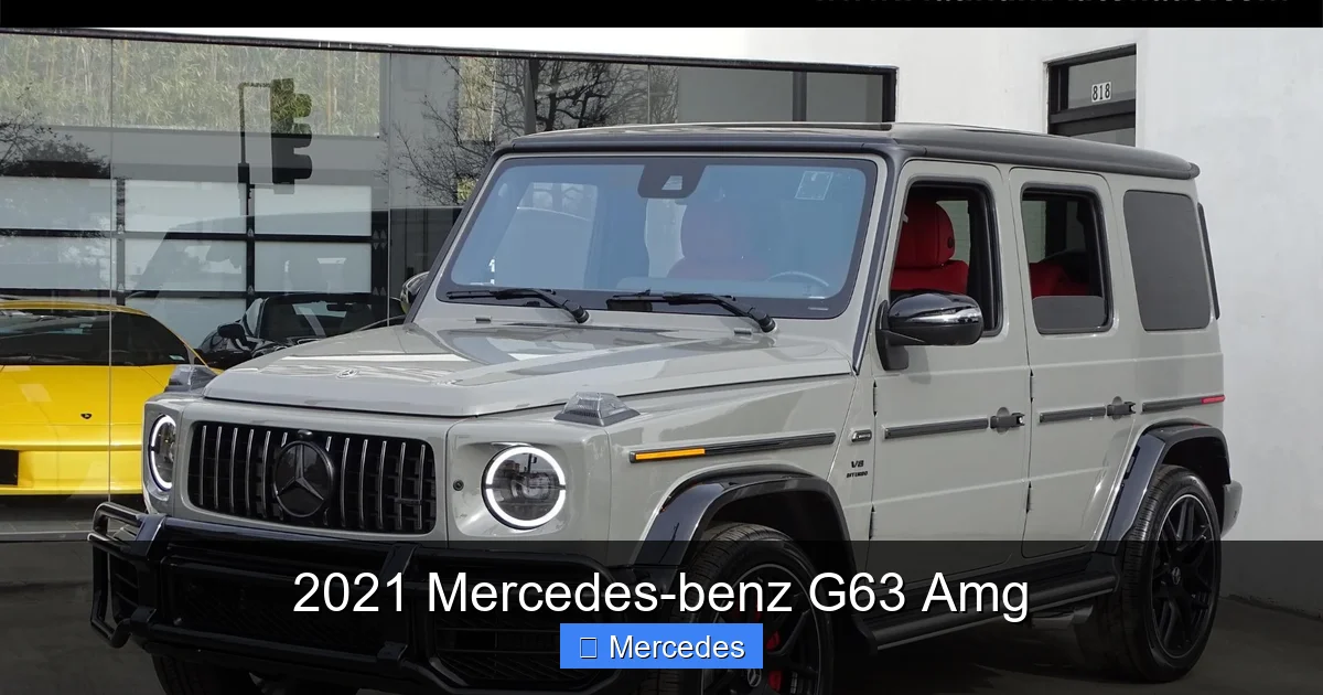 2021 Mercedes-benz G63 Amg