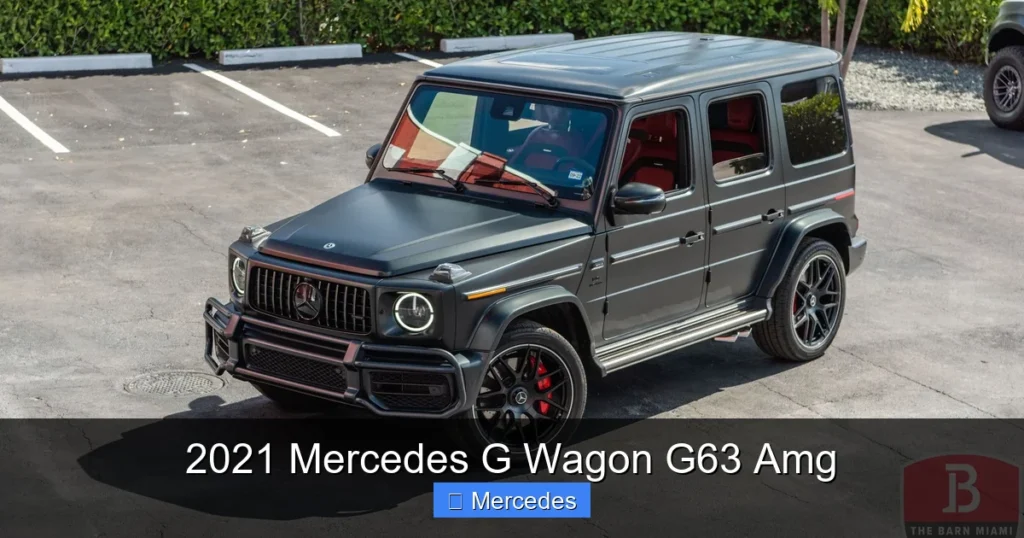 2021 Mercedes G Wagon G63 Amg