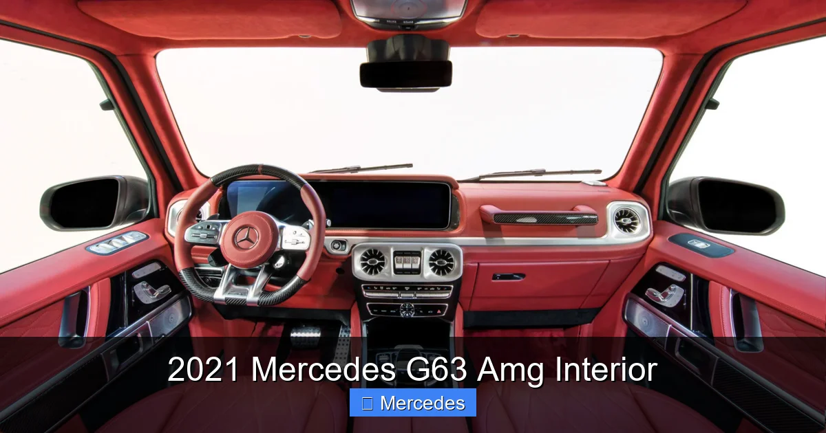 2021 Mercedes G63 Amg Interior
