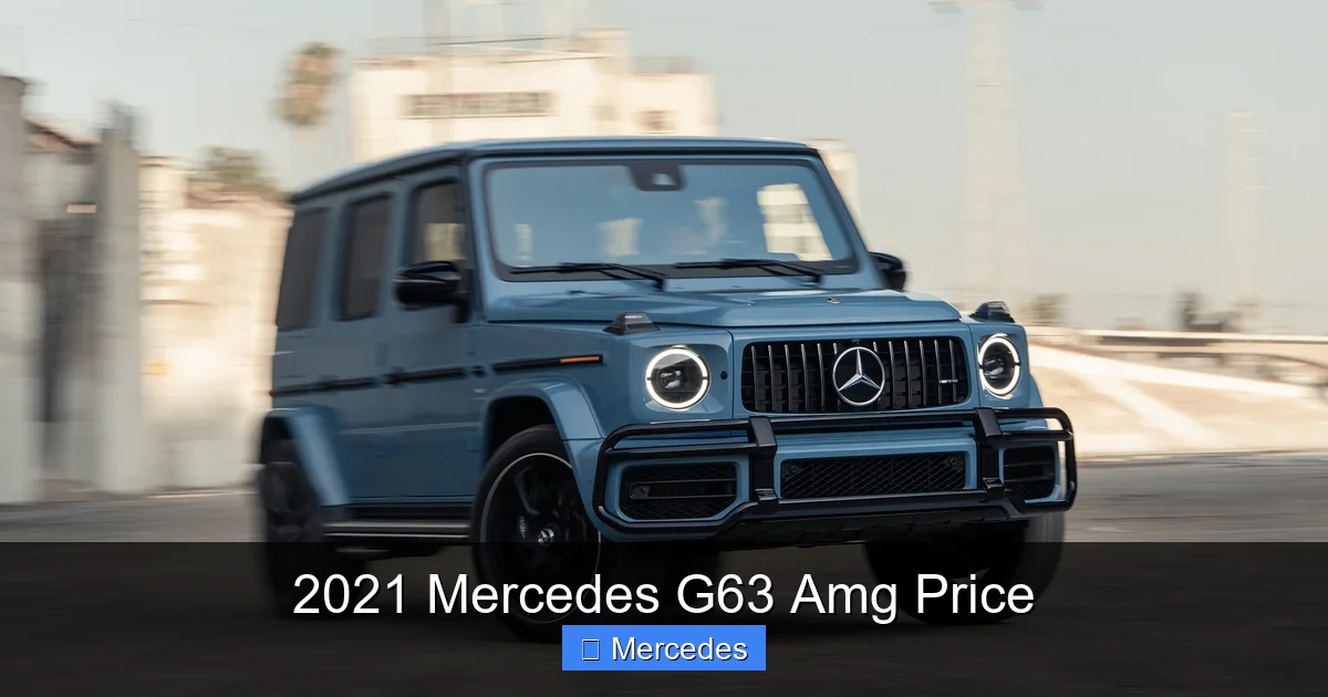 2021 Mercedes G63 Amg Price