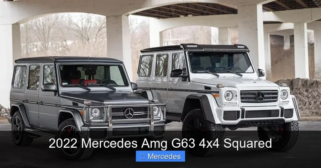 2022 Mercedes Amg G63 4x4 Squared