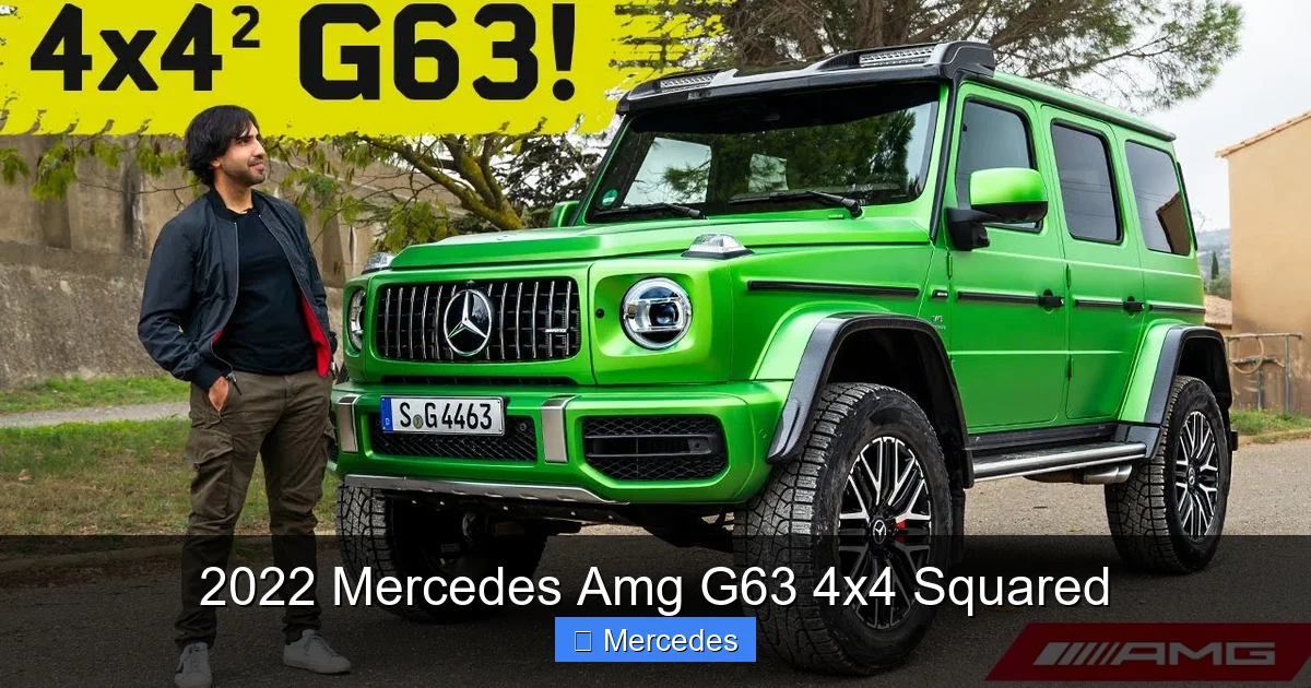 2022 Mercedes Amg G63 4x4 Squared