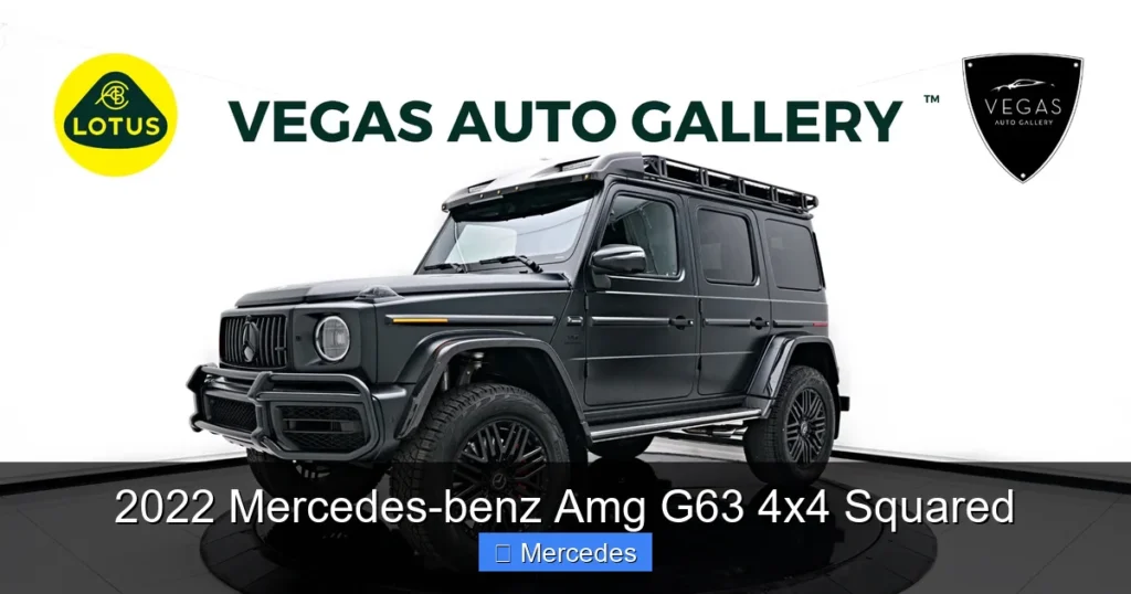 2022 Mercedes-benz Amg G63 4x4 Squared