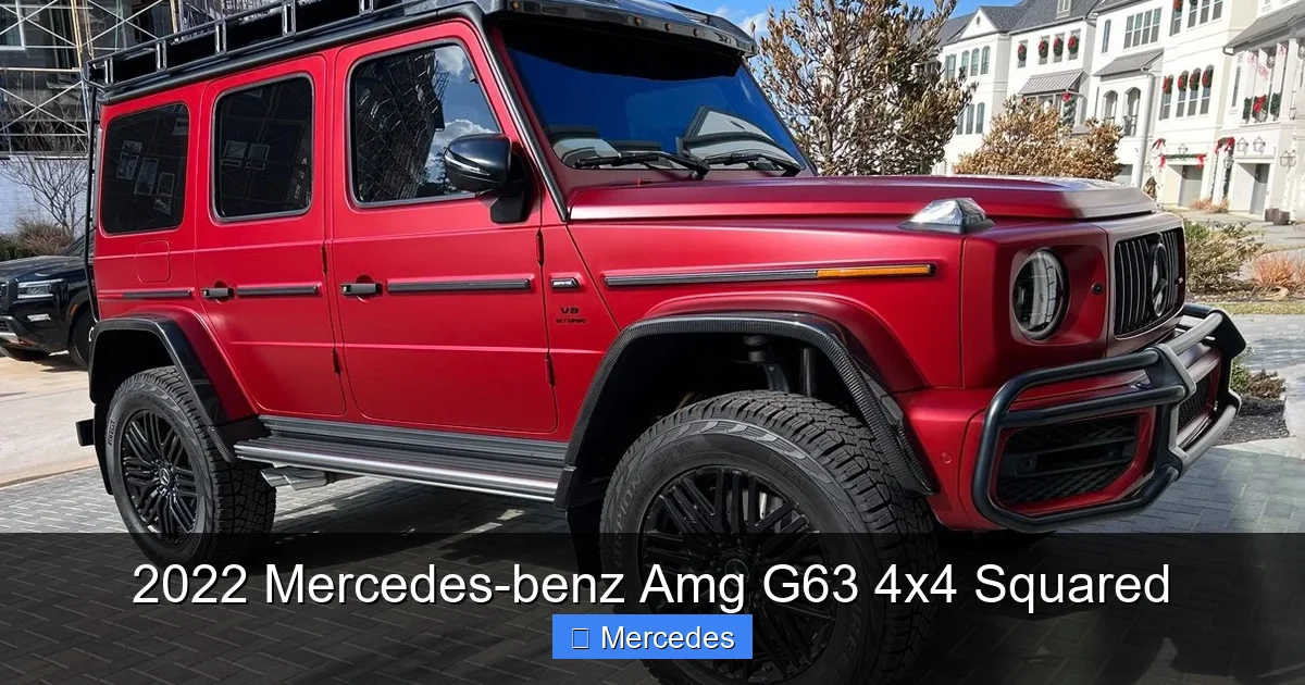 2022 Mercedes-benz Amg G63 4x4 Squared