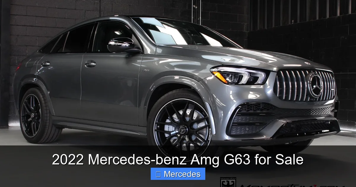 2022 Mercedes-benz Amg G63 for Sale