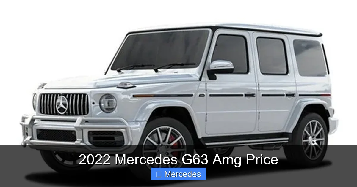 2022 Mercedes G63 Amg Price