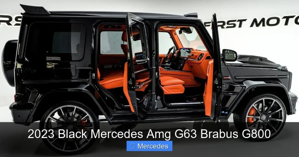 2023 Black Mercedes Amg G63 Brabus G800