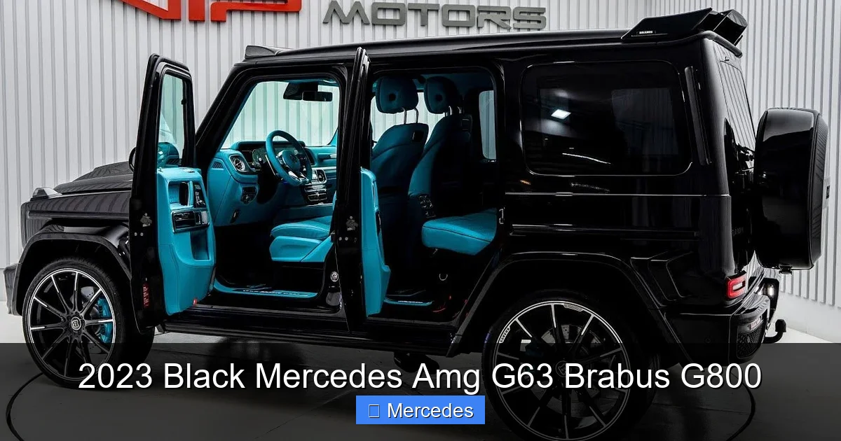2023 Black Mercedes Amg G63 Brabus G800