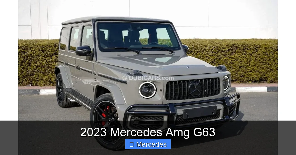 2023 Mercedes Amg G63