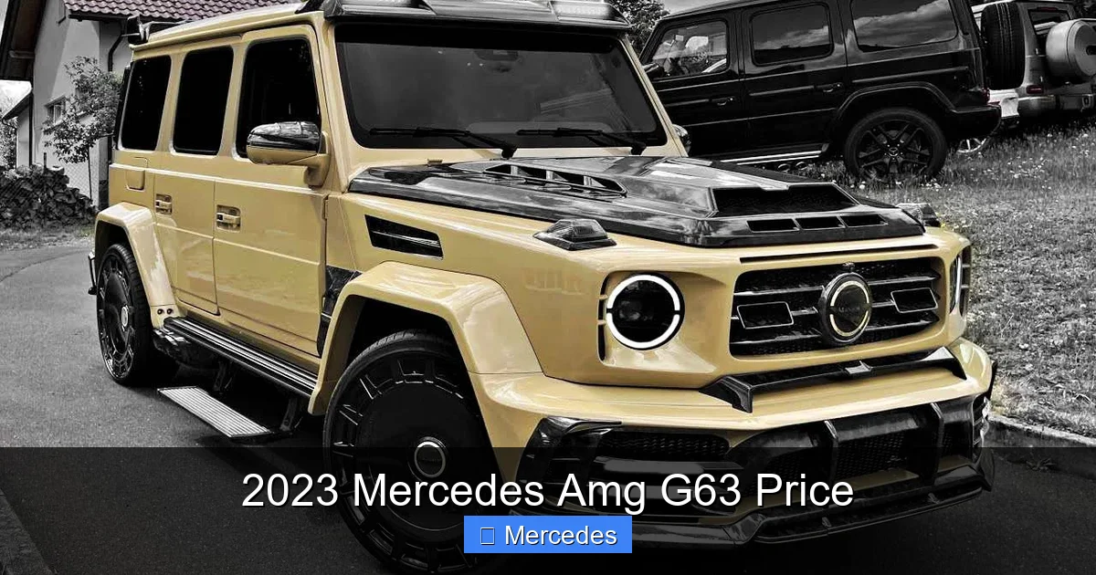 2023 Mercedes Amg G63 Price