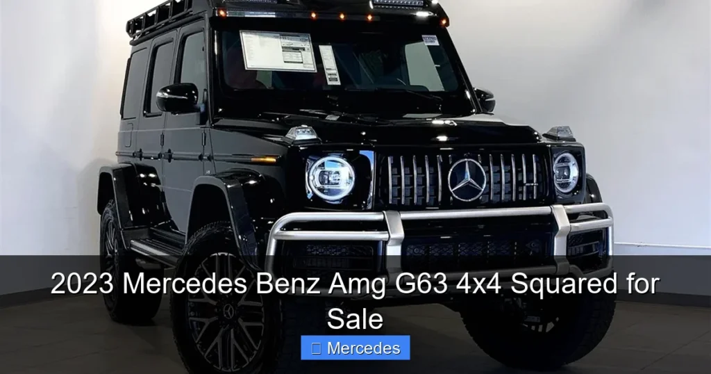 2023 Mercedes Benz Amg G63 4x4 Squared for Sale