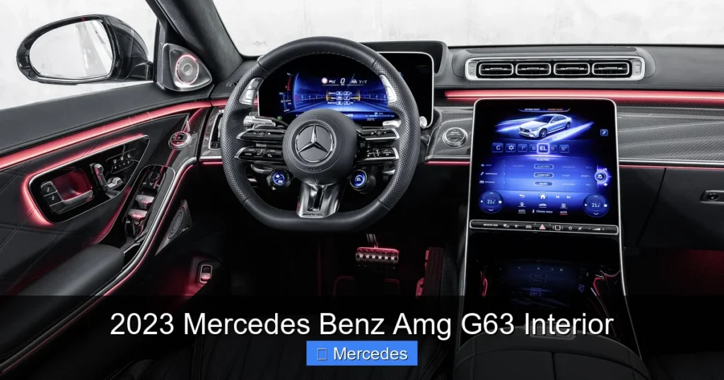 2023 Mercedes Benz Amg G63 Interior