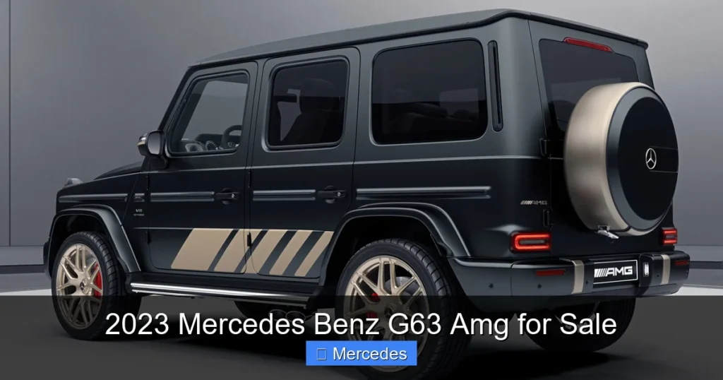 2023 Mercedes Benz G63 Amg for Sale