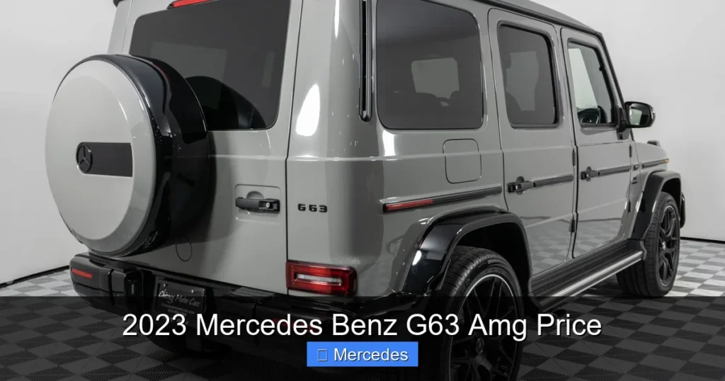 2023 Mercedes Benz G63 Amg Price