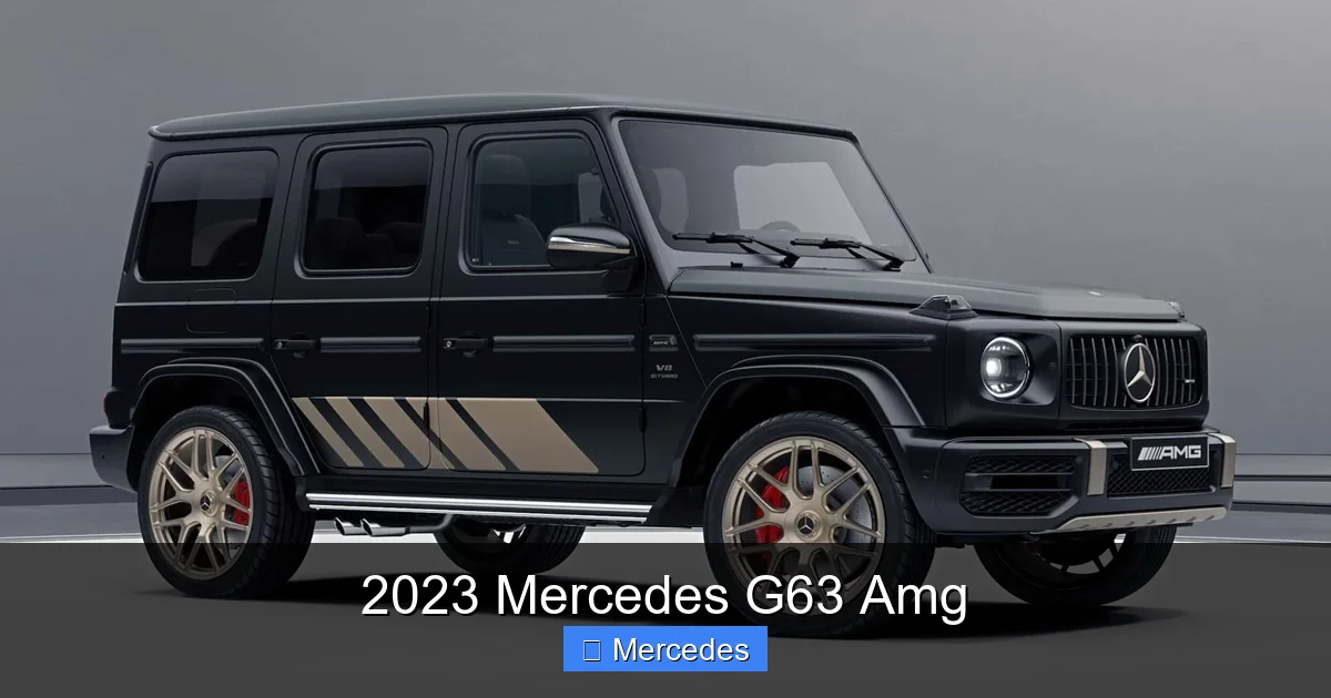 2023 Mercedes G63 Amg