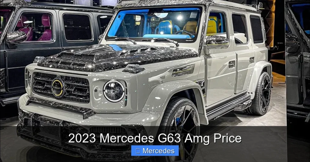2023 Mercedes G63 Amg Price