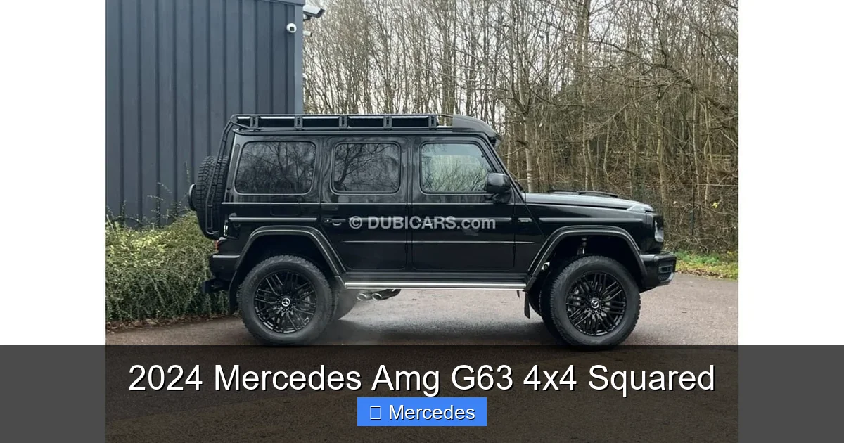 2024 Mercedes Amg G63 4x4 Squared
