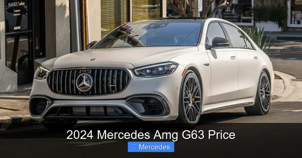 2024 Mercedes Amg G63 Price